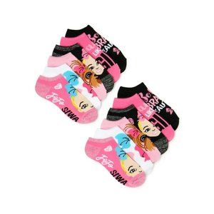 Jojo Siwa Pink No Show Socks Girls Large 4-10